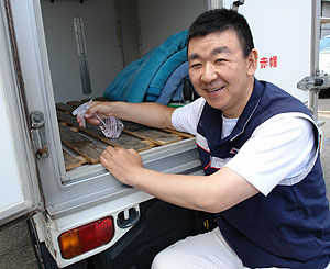 消毒作業